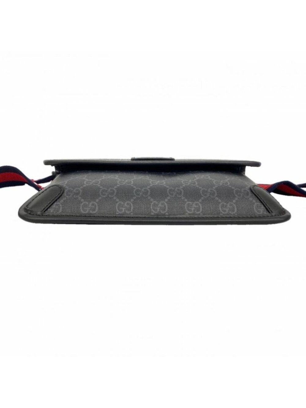 Gucci Waist Bag GG Supreme Black Gray Silver - Picture 3 of 10